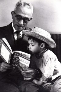 28. Grandpa reading to Martin